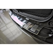 Накладка на задний бампер (полированная) Honda CR-V IV FL (2015-2017)